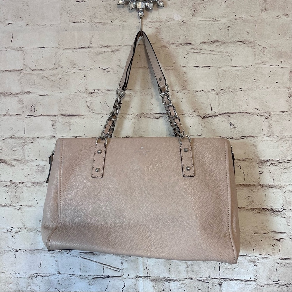 Kate Spade Andee Cobble Hill Rose Smoke Satchel